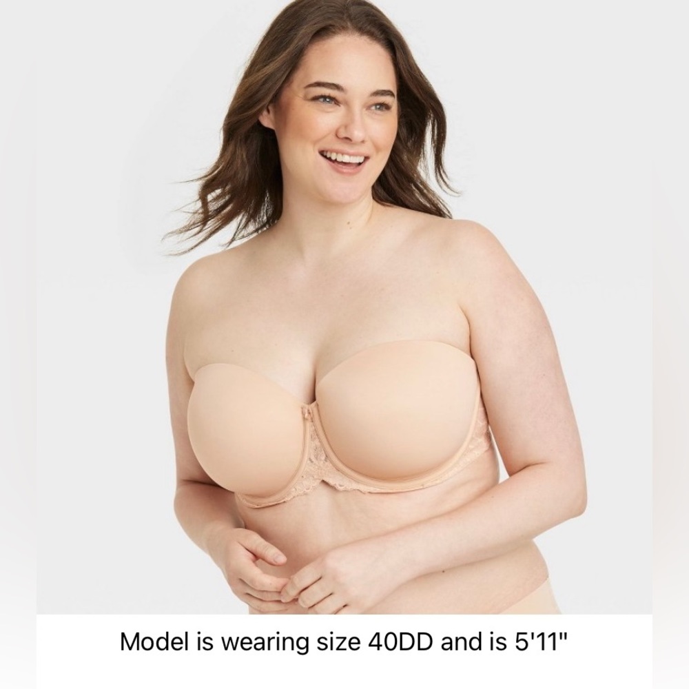 Auden strapless bra size 40DD